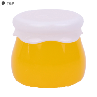 ? TGP 1PC transparent acrylic Jam Jar Face ครีมขวดบรรจุเครื่องปรุงอาหารแบบพกพา