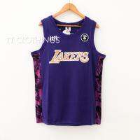 Aape Bape Special LA Lakers MVP Purple Home NBA Basketball Jersey Singlet Baju Clothes 篮球衣