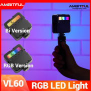 Ambitful vl60 RGB Túi Đèn LED quay video kit 2700K