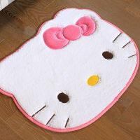 2021Kawaii Kitty Bathroom Rug Set Suede Bath Mats Anti Slip Water Absorption Washable KT Cat Cute Rugs Small Bathroom Set Carpet