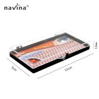 NAVINA 6 ราก 60 ธรรมชาติยาวสีดำส่วนบุคคลขนตาปลอมขยายสายตา