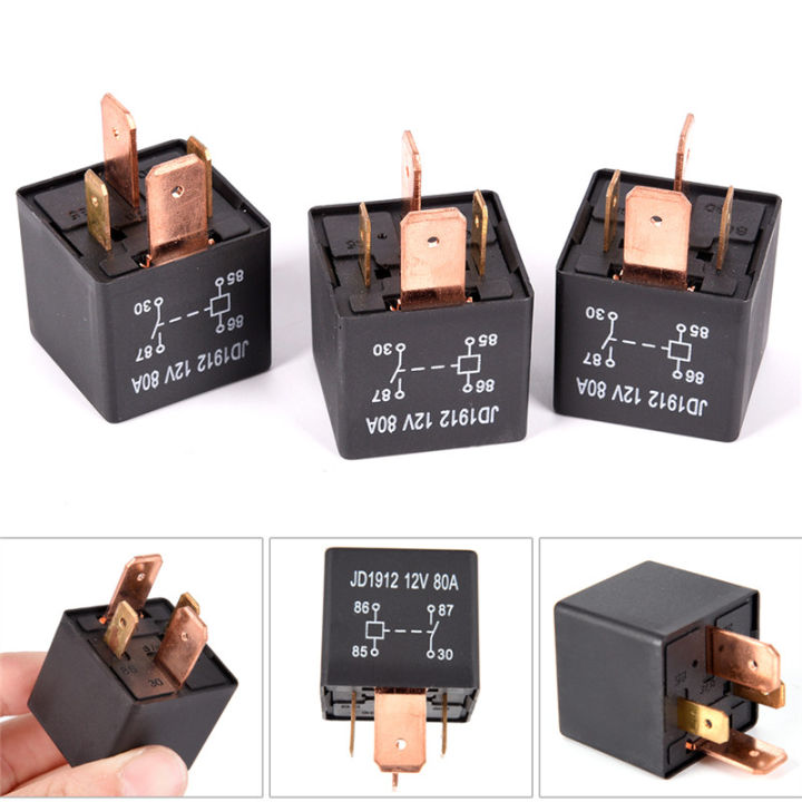 lowest-price-mh-waterproof-heavy-duty-relay-4pin-dc-24v-12v-80a-jd1912รีเลย์รถยนต์