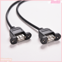 [Moneline] 1ชิ้นสีดำ30ซม./1FT 2พอร์ต USB ตัวเมียไปยังสายอะแดปเตอร์ส่วนหัว9ขาภายใน