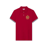 AIIZ (เอ ทู แซด)-เสื้อโปโลผู้ชาย ผ้าคอตตอน สแปนเด็กซ์ ปักตราสัญลักษณ์ Mens Embroidery Stretch Polo Shirts