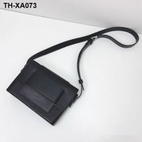 ❐ Han edition contracted soft leather bag new niche between men and women fashion single shoulder leisure joker inclined