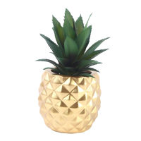 Resin Crafts Pineapple Plants Green Plants Desk Decoration Gifts for Girlfriend Succulent Flower Pots Fake Flower Bonsai