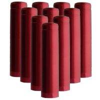 Pvc Heat Shrink Capsules 100ชิ้น/ล็อต Oriental Red Pvc Heat Shrink Caps For Wine Bottles Metallic Finish