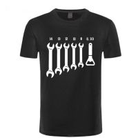 Camiseta De Algodn Para Hombres Camisa De Manga Corta Con Llave De Tornillo Abridor De Llaves Inglesas De Ingeniera De