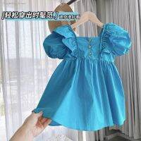 Female baby chun xia han edition dress children girls 2023 new child brim hubble-bubble sleeve princess