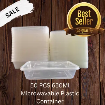 Clear Rectangle Microwavable Container - Shop online