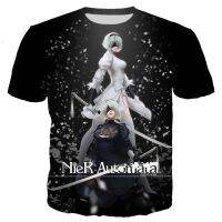 2021 Hot Sale Creative Game NieR:Automata 3D Printed T-shirt Summer Casual Fashion Street Round Neck Short Sleeve Hip Hop Tops