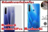 Realme 6 / realme 6pro / 6i  ฟิล์มใสลายเคฟล่า 3D หลังเครื่อง กันรอยขีดข่วน คราบเหงื่อคราบน้ำ