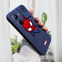 เคส PMP สำหรับ Realme 10เคสเคส C33 Realme HP น่ารักลายการ์ตูนอเวนเจอร์สสไปเดอร์แมนสไปเดอร์เคสโทรศัพท์ขอบสี่เหลี่ยมปลอกซิลิโคนเคสป้องกันทนแรงกระแทกฝาปิดเลนส์เต็มตัว