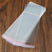 【DT】 hot  500pcs 0.03mm Opp Storage Bag Transparent Plastic Long Narrow Self Sealing Bag Bookmark  Jewelry Protective Self-adhesive Bag