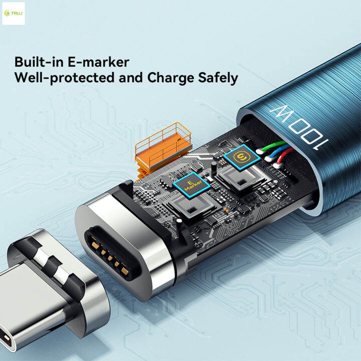 สายชาร์จแบบแม่เหล็ก-type-c-สายชาร์จโทรศัพท์สร้อยคอแม่เหล็กและข้อมูลอย่างรวดเร็วสำหรับอุปกรณ์-type-c-1m-2m