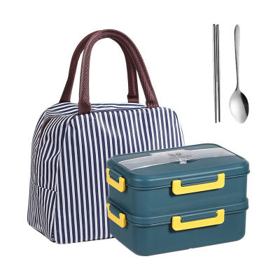 123-Layer Lunch Box With Stainless Steel Cutlery High-Quality Pp Lunch Box Sealed And Leak-Proof Portable Lunch Box