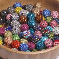 10pc/Lot 6mm 8mm 10mm AB Color Rhinestone Ball Shape Loose Beads Metal Crystal Beads for Jewelry Making DIY Accessories