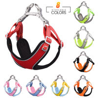 Reflective Nylon Dog Harness Vest Breathable Adjustable Dog Cat Collars For Small Large Dogs Outdoor Walking Chest Strap