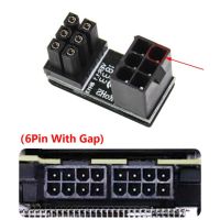 ตัวผู้6pin Tx 180องศาทำมุมเป็น6ขาอะแดปเตอร์ไฟตัวเมียสำหรับเดสก์ท็อป Gpu การ์ดจอ