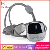 ZZOOI Micro-current Cervical Spine Massager Electric Neck Massager Smart TENS+EMS Portable Hot Compress Shoulder and Neck Massager