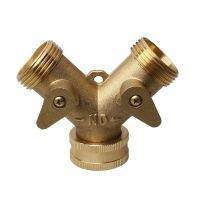 ♝ Brass Manifold 3/4 quot; Tap Splitter Brass Manifold Double-Way Washing Machine Hose Connector Y-Type Water Separator P31E