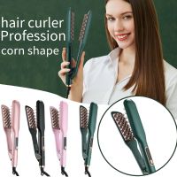 【LZ】▽☫  Waikil profissional milho barba curling wand macio tala ferramenta de estilo cabelo onda ondulação varinha portátil malha curling ferro 2022