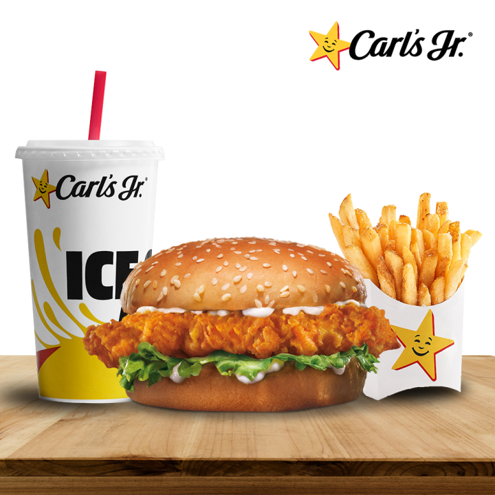 [Carl’s Jr.] Hand-Breaded Chicken Fillet Sandwich Combo [Redeem In ...