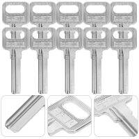 VORCOOL 10pcs Key Blanks 32 มม ปุ่มว่างเปล่าชิ้นส่วนทดแทนคีย์แบบพกพาสำหรับคนงานไม้
