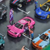 TM1:64รุ่นรถยนต์ของเล่น Mazda RX-7คอลเลกชันโลหะจำลองการหล่อ