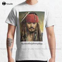 Justice For Johnny Depp Classic T Shirt Johnny Depp Fashion Creative Leisure Funny T Shirts Fashion Tshirt Summer New XS-6XL