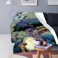 xzx180305  Anime My Neighbor Totoro Ultra-Soft Warm Micro Fleece Print Throw Blanket for Couch Bed Living Room Bedroom 09