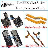 สำหรับ Bbk Vivo V15 Pro 1818 / Vivo S1 Pro สาย V1832 Usb Flex มาเธอร์บอร์ดลำโพงเปิดปิดไฟสายเคเบิลงอได้สายไฟสำหรับเสียง