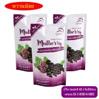 ลูกหม่อนอบแห้ง/ มัลเบอรี่อบแห้ง รสธรรมชาติ ตราภูดอย Mulberry dried ขนมไม่อ้วน ไขมันต่ำ มีวิตามินสูง บำรุงผิวพรรณ(3 ซอง)