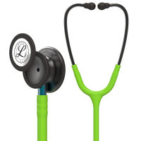 3M Littmann Classic III Monitoring Stethoscope, Smoke Chestpiece, Lime Green Tube, Blue Stem and Smoke Headset, 27 inch, 5875 Smoke Finish Chestpiece, Lime Green Tube