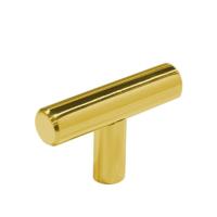 2~14 Inches 10mm Gold Stainless Steel Gold T-type Drawer Cabinet Wardrobe Door Pull Handle Brand New And High Quality Door Hardware Locks