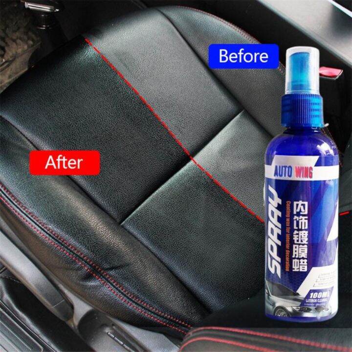 CAR PLASTIC LEATHER REFURBISH SPRAY Kilat Wax Interior Care Seat