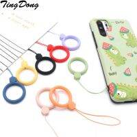 1pc New Girl 39;s Silicone Pendant Mobile Phone Straps Keycord Lanyards Finger Rings Cartoon Mobile Phone Accessories