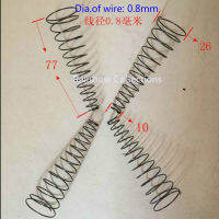 12ชิ้น0.8*10และ26*77มิลลิเมตรสแตนเลสกรวยขดลวดสปริง,กรวยเกลียวการบีบอัดฤดูใบไม้ผลิ,คู่กรวยฤดูใบไม้ผลิ