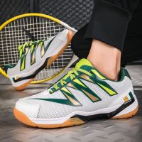 2023 new Harvey jia sen the new code badminton shoes mens shoes match training shoes lightweight elastic tennis shoes running shoes