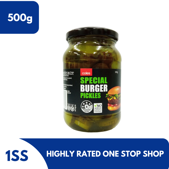 Coles Special Burger Pickles, 500g Lazada PH