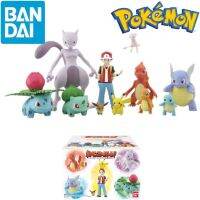 ฟิกเกอร์แอคชั่นฟิกเกอร์โปเกมอนโลกใบ Bandai ชาร์เมนเดอร์สควอริเทิลสีแดง Bulbasaur 1ตัว Action FIGURE Anime ของเล่นสำหรับเด็กของขวัญ