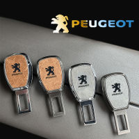 ข้อต่อปลั๊กเข็มขัดนิรภัยรถแบบคู่หัวล็อกช่วยลดเสียงสำหรับ Peugeot 201 206 6007 308 3008 2008 408 5008 3001 301