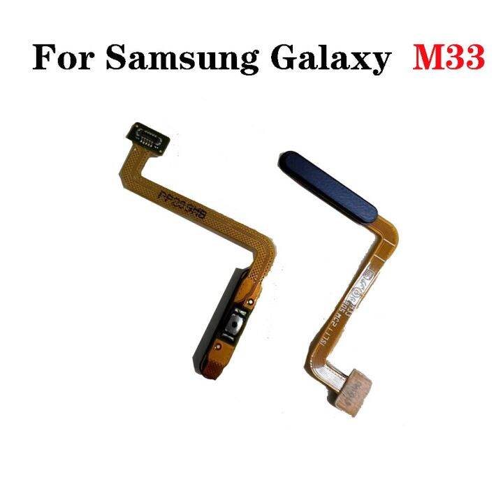 ปุ่มโฮมเซ็นเซอร์ตรวจสอบลายนิ้วมือสายยืดหยุ่นรหัสสัมผัสสำหรับ-samsung-galaxy-m22-m33-m23-sm-m225fv-sm-m225fv-ds-sm-m336b-sm-m336b-ds