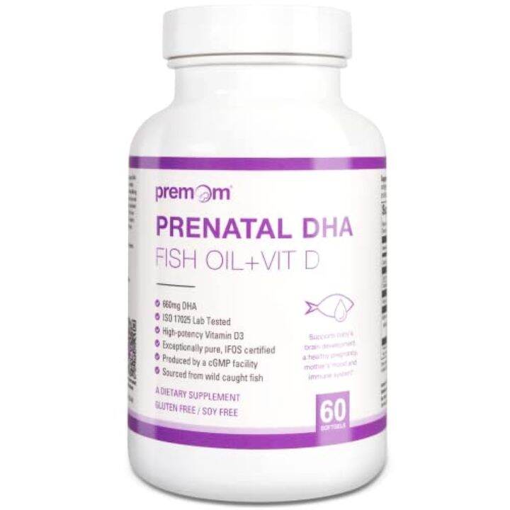 [PREORDER] Premom Prenatal DHA Fish Oil Vitamin D Formula Omega 3