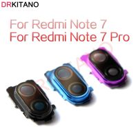 DRKITANO กระจกกล้องถ่ายรูปหลังด้านหลังสำหรับ Redmi Note 7กระจกกล้องถ่ายรูปคลุมพร้อมฝาที่ยึดเฟรม Note7 Pro