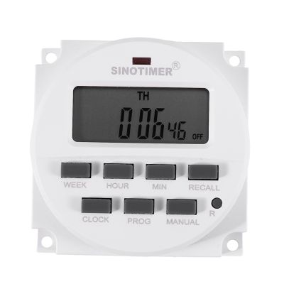 Sinotimer Tm618H-2 220V Ac Digital Time Switch Output Voltage 220V 7 Day Weekly Programmable Timer Switch For Lights Application