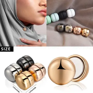Strong Metal Plating Magnetic Hijab Clip Safe Hijab Brooch Luxury