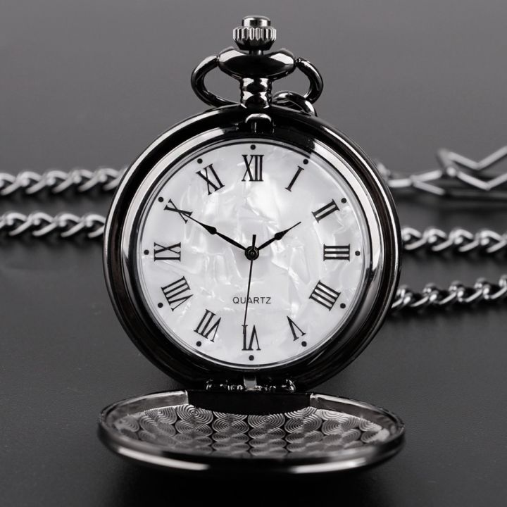 นาฬิกาพกแฟชั่น37ซม-สายโซ่นาฬิกาควอตซ์เหล็กเรียบจี้นาฬิกาของขวัญเลโลจเดโบลซีโล