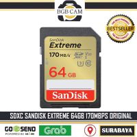 Sandisk SD Extreme กล้องหน่วยความจํา 64GB 170 mbps 64GB ของแท้ 100%