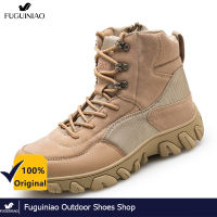 Fuguiniao ใหม่รองเท้าเดินป่ายุทธวิธีรองเท้าทหาร Breathable High-Top รองเท้าทหารผู้ชายกลางแจ้งทะเลทรายรองเท้า Combat รองเท้ายุทธวิธีรองเท้าเดินป่ารองเท้า COD